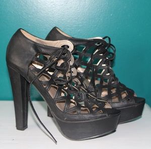 Charlotte Russe black platform heels